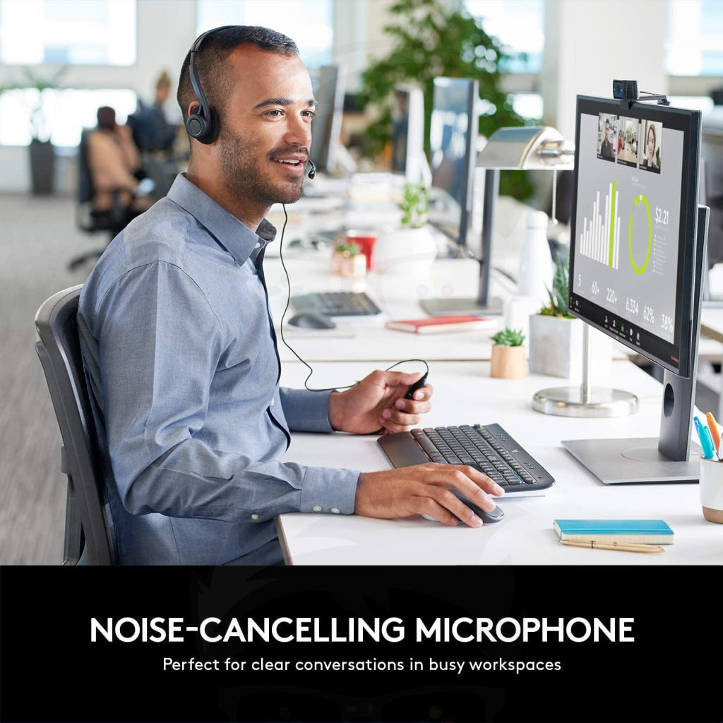 Logitech 960 USB Noise-cancelling w/ Mute Button Stereo Headset Logitech 960 USB Noise-cancelling w/ Mute Button Stereo Headset